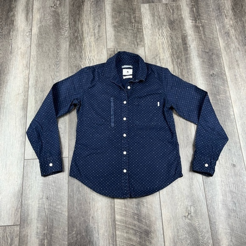 Burton Navy Button Down Top